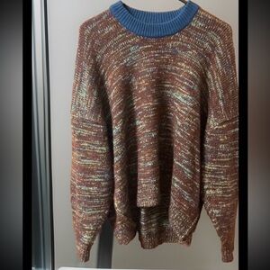 Urban Outfitters Oversized Tunic Heavy Warm Super Soft Multi-Colored Sweater BDG